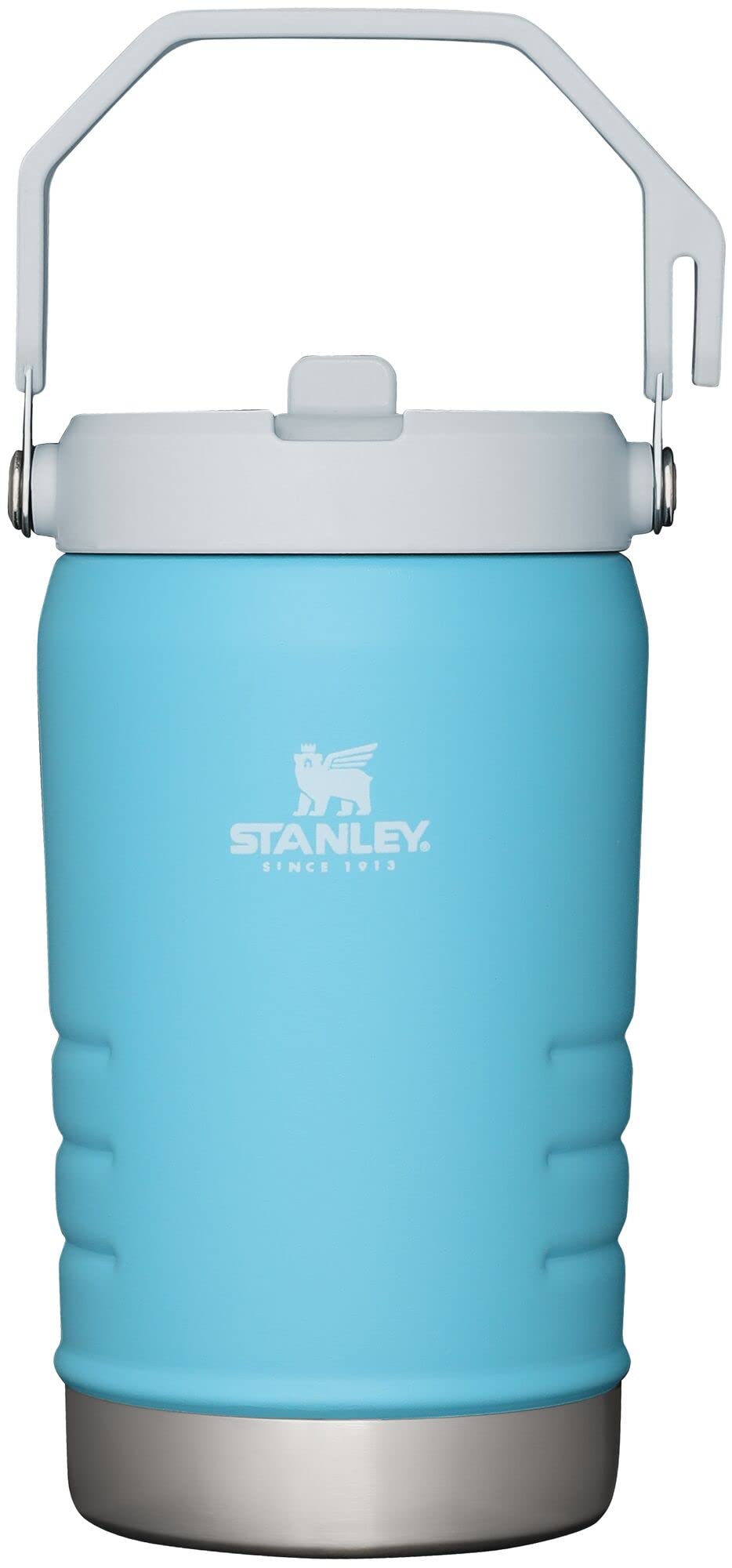 Stanley IceFlow 2.0 Flip Straw Jug with Handle 64 oz | Twist On Lid and Flip Up Straw | Leakproof for Travel and Sports | Insulated Stainless Steel | BPA-Free | Frost