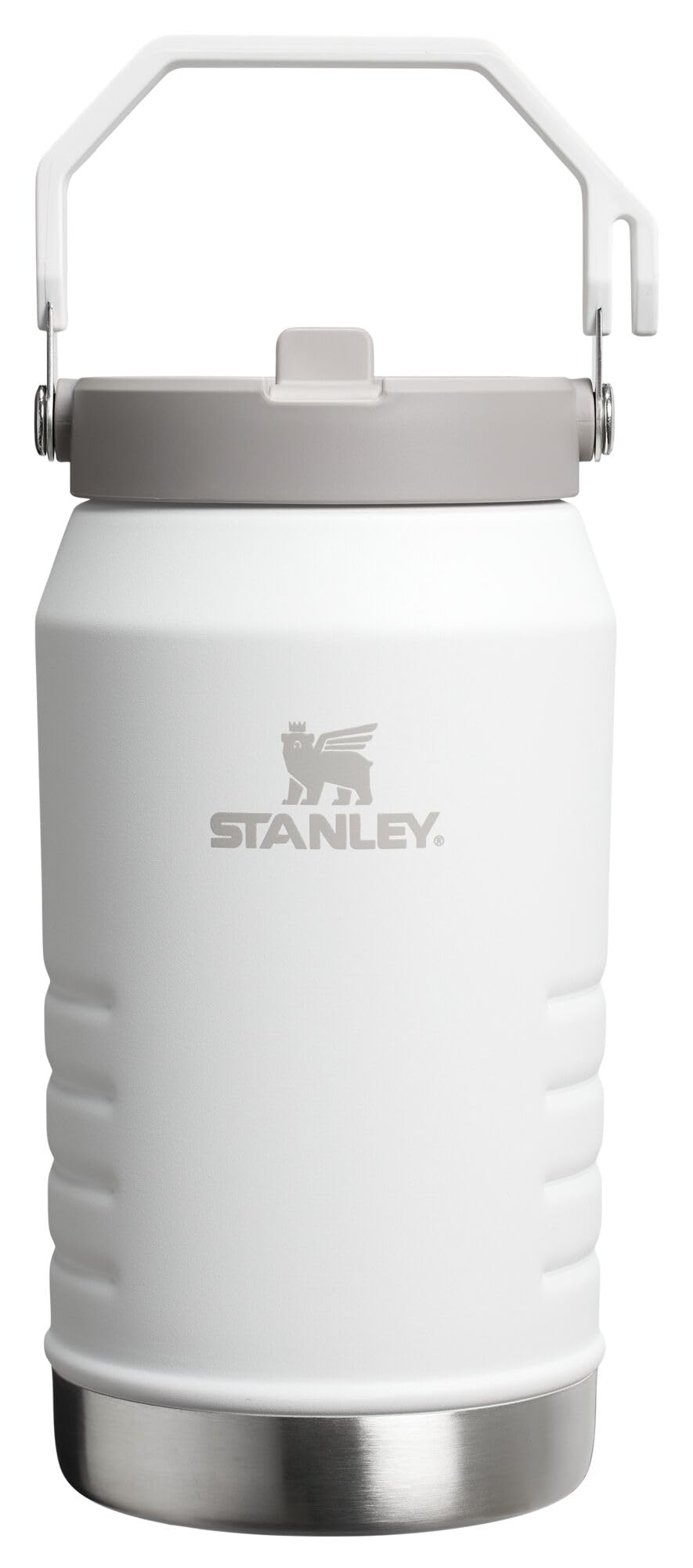 Stanley IceFlow 2.0 Flip Straw Jug with Handle 64 oz | Twist On Lid and Flip Up Straw | Leakproof for Travel and Sports | Insulated Stainless Steel | BPA-Free | Frost