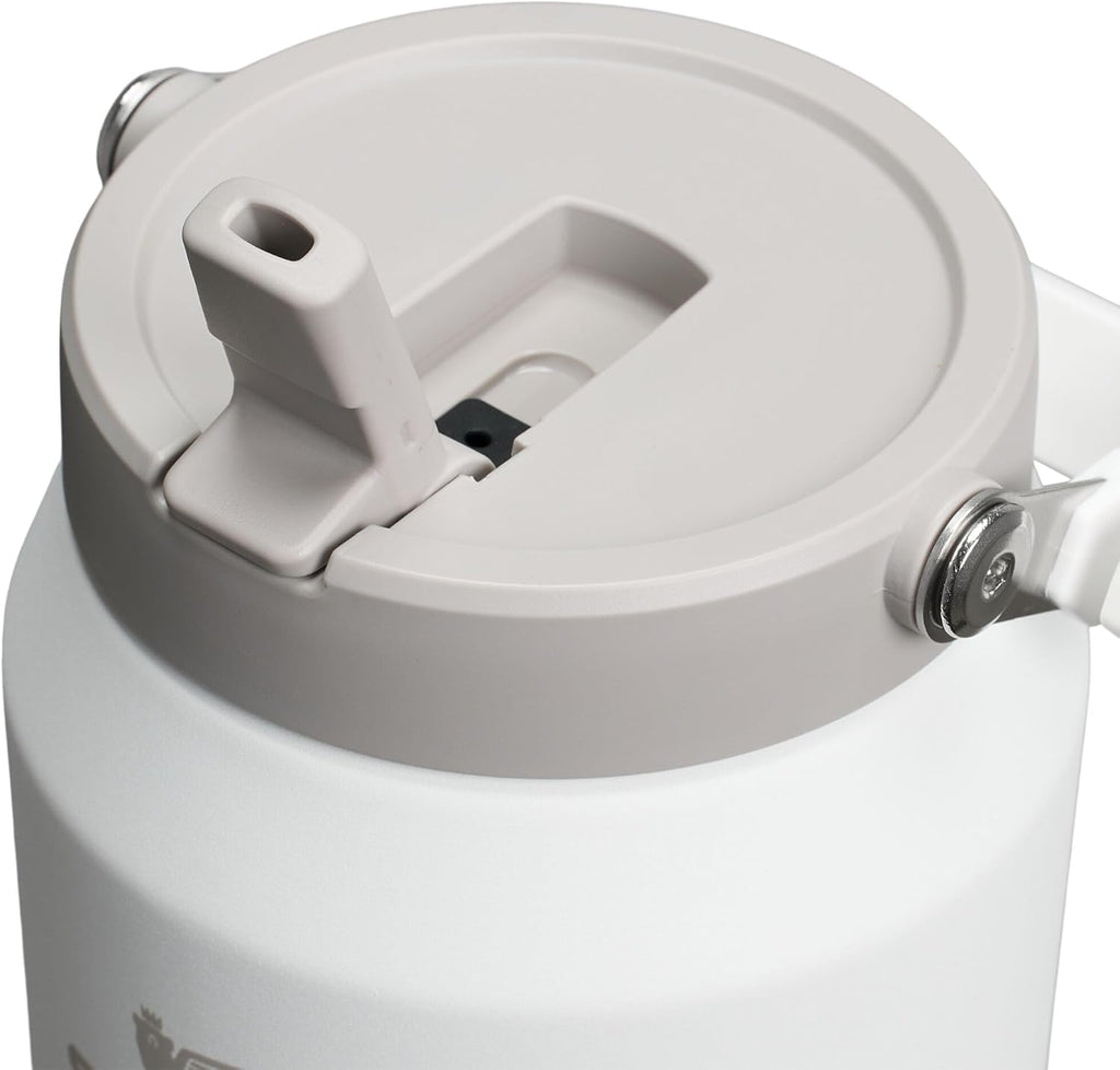 Stanley IceFlow 2.0 Flip Straw Jug with Handle 64 oz | Twist On Lid and Flip Up Straw | Leakproof for Travel and Sports | Insulated Stainless Steel | BPA-Free | Frost