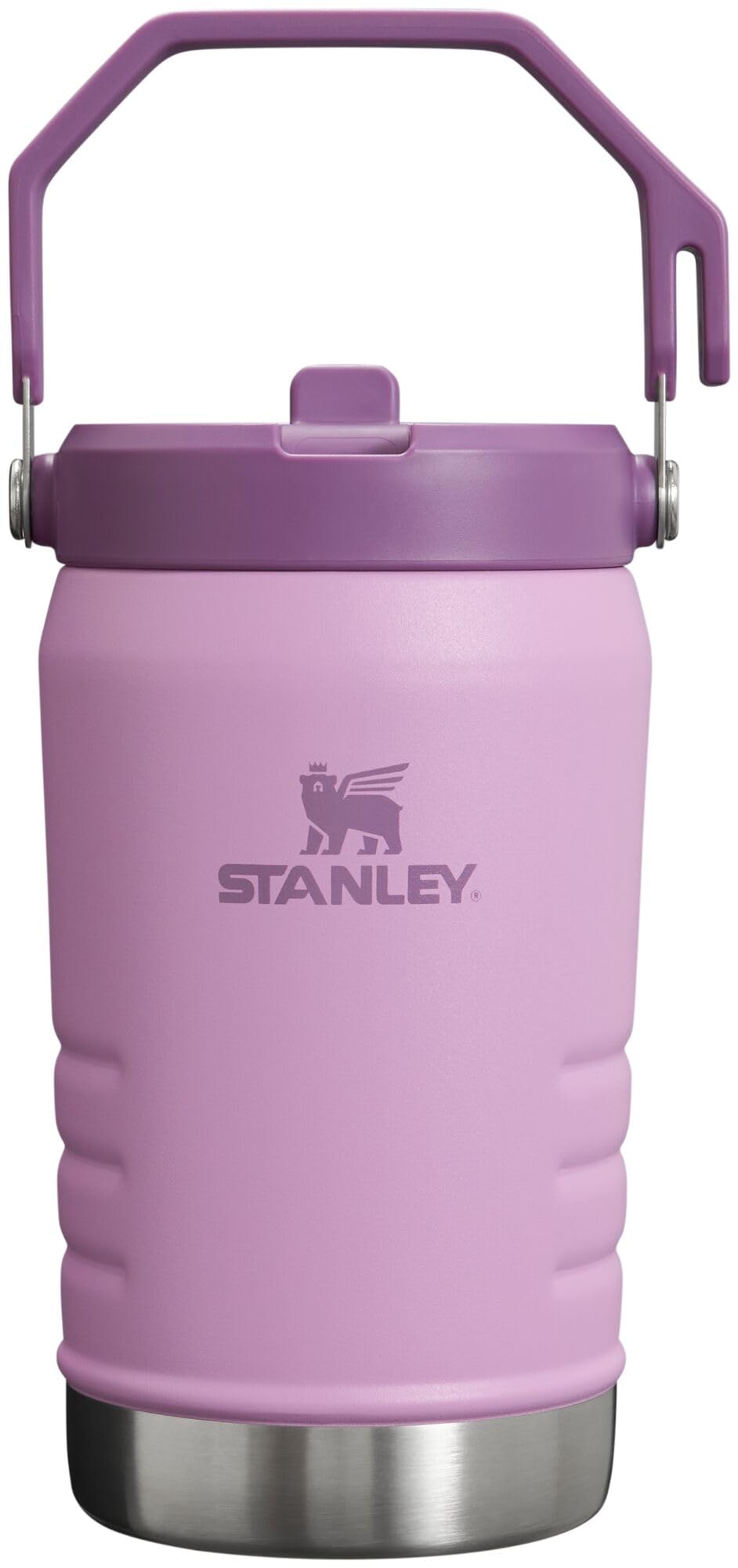 Stanley IceFlow 2.0 Flip Straw Jug with Handle 64 oz | Twist On Lid and Flip Up Straw | Leakproof for Travel and Sports | Insulated Stainless Steel | BPA-Free | Frost