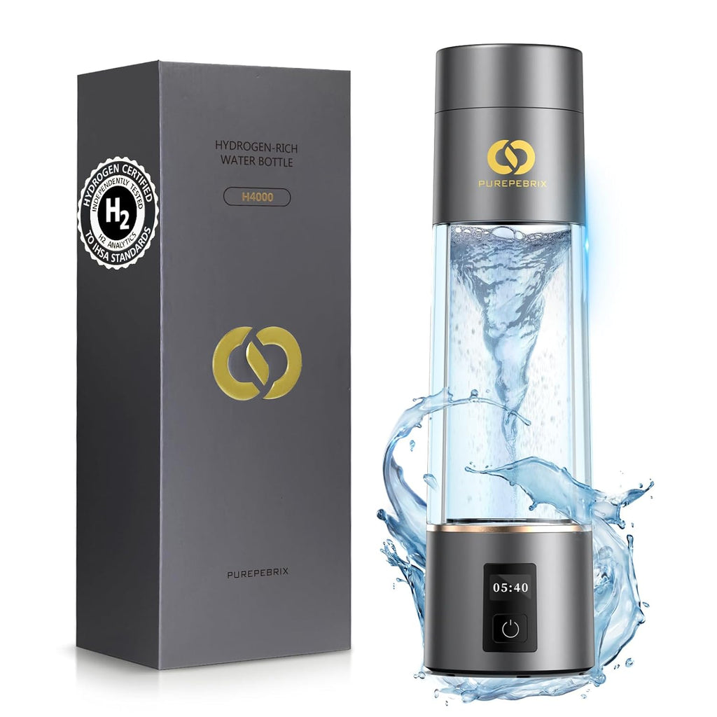 Hydrogen Water Bottle Generator – Up to 6400PPB Pure Hydrogen | IHSA Certified SPE/PEM Tech | Portable Hydrogen Water Bottle for Better Hydration, Recovery & a Thoughtful Wellness Gift